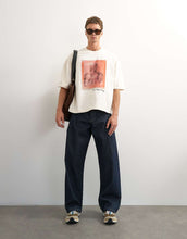 Load image into Gallery viewer, Topman x Paul Majek abstract portrait graphic t-shirt embroidery ecru