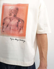 Load image into Gallery viewer, Topman x Paul Majek abstract portrait graphic t-shirt embroidery ecru