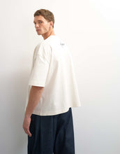 Load image into Gallery viewer, Topman x Paul Majek abstract portrait graphic t-shirt embroidery ecru