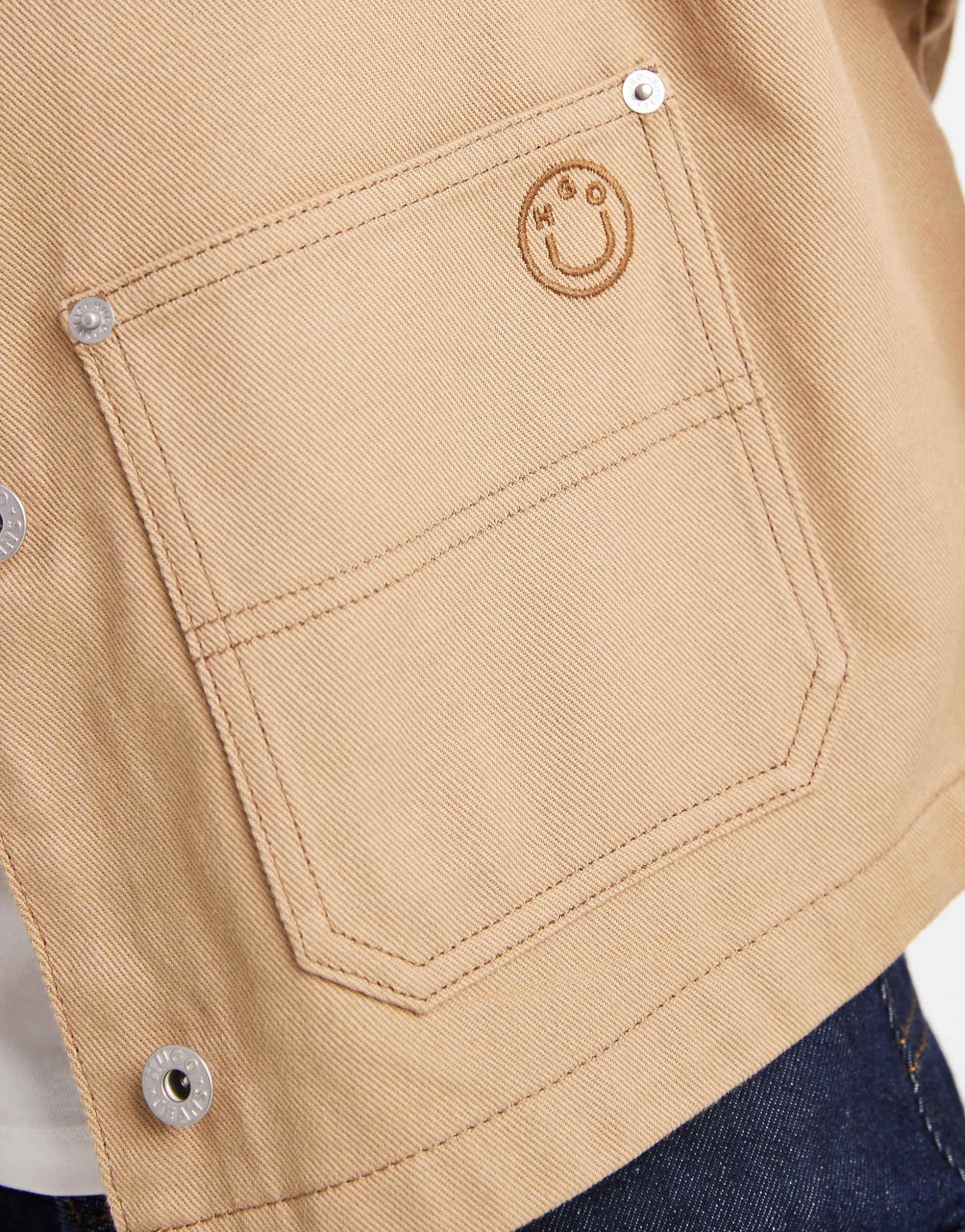 HUGO BLUE Andeso twill workwear barn jacket beige