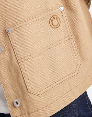 HUGO BLUE Andeso twill workwear barn jacket beige