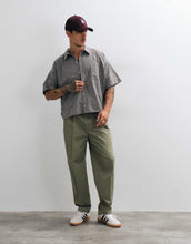 Load image into Gallery viewer, Reclaimed Vintage short sleeve boxy shirt stone check