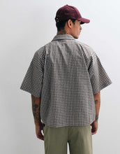 Load image into Gallery viewer, Reclaimed Vintage short sleeve boxy shirt stone check