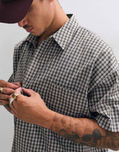 Load image into Gallery viewer, Reclaimed Vintage short sleeve boxy shirt stone check