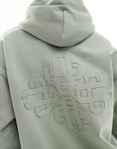 The Couture Club hoodie sage green