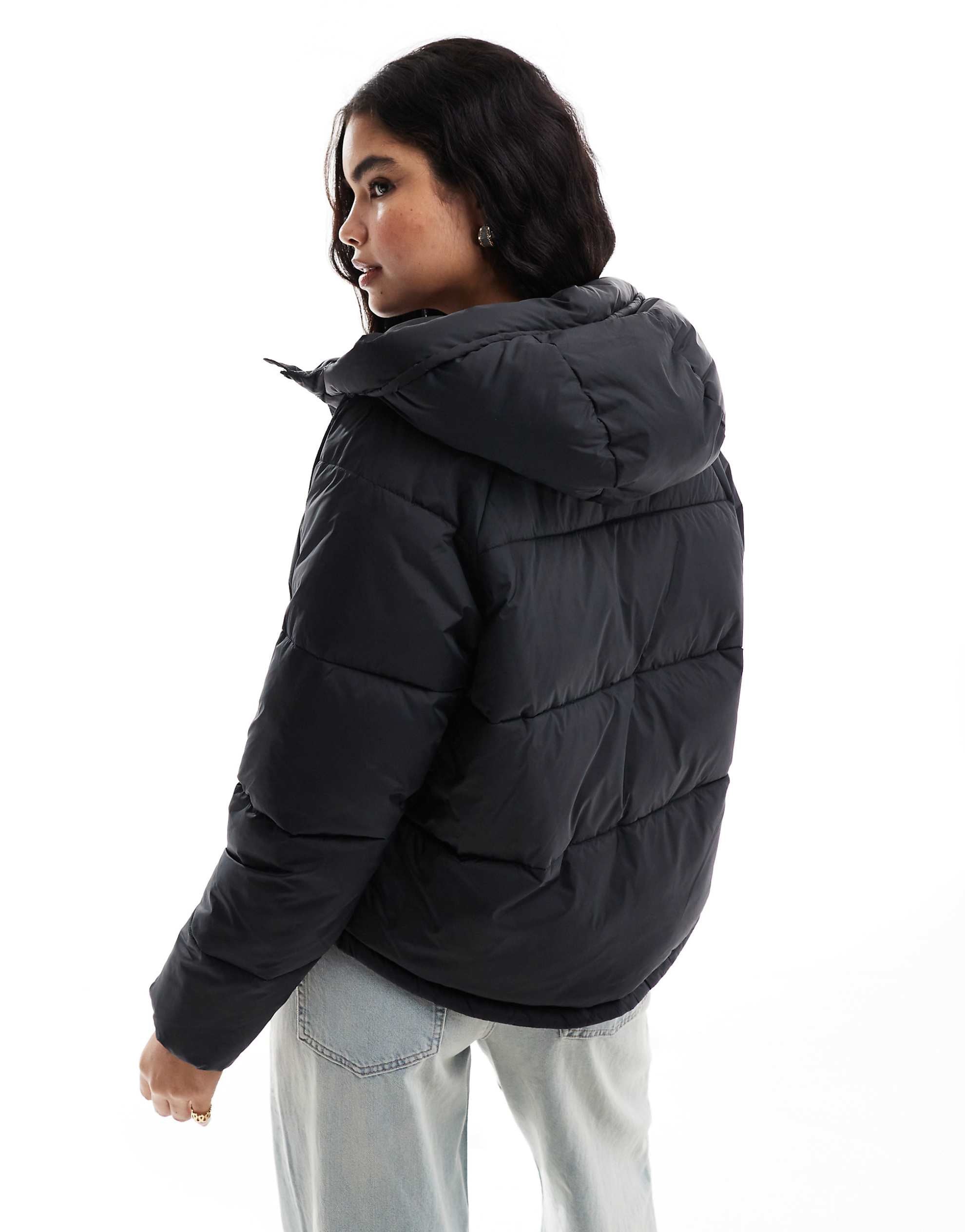 Tommy Jeans oversized puffer jacket black