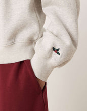Load image into Gallery viewer, Abercrombie &amp; Fitch holiday graphic hoodie grey