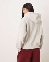 Load image into Gallery viewer, Abercrombie &amp; Fitch holiday graphic hoodie grey