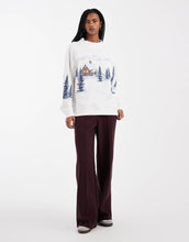 Load image into Gallery viewer, Hollister mockneck festive sweatshirt white