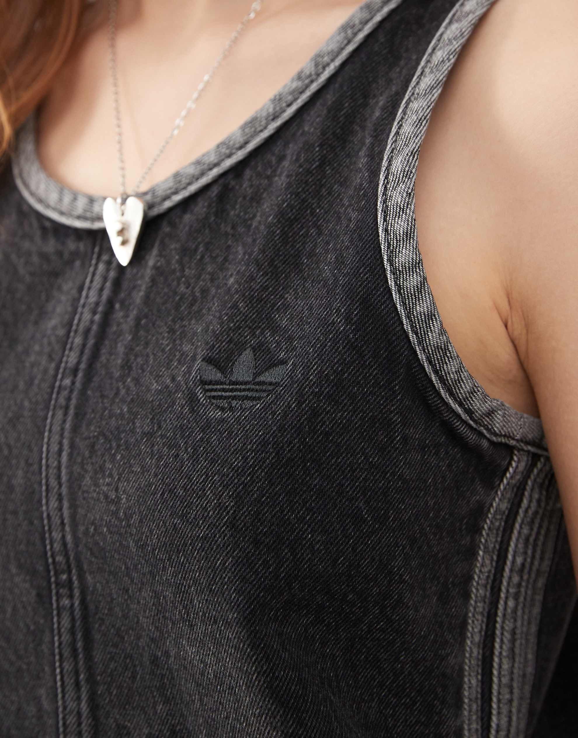 adidas Originals Adicolor 90's denim dress black