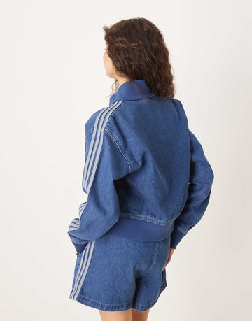 adidas Originals Adicolor 90's denim track top blue