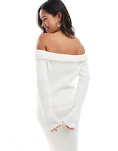 Load image into Gallery viewer, 4th &amp; Reckless off shoulder bardot jumper maxi skirt co-ord cream