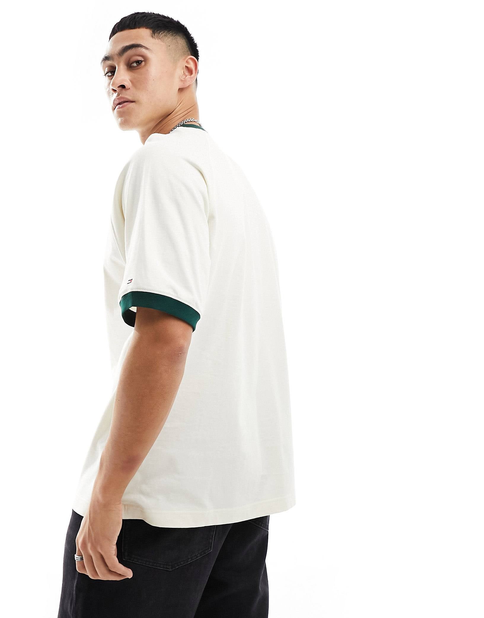 Tommy Hilfiger monotype ringer t-shirt cream