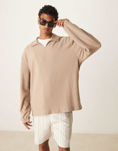 Load image into Gallery viewer, DESIGN oversized polo brown