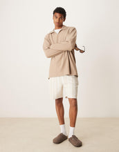 Load image into Gallery viewer, DESIGN oversized polo brown