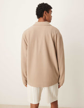 Load image into Gallery viewer, DESIGN oversized polo brown