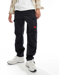 HUGO Red garlo cargo trousers black