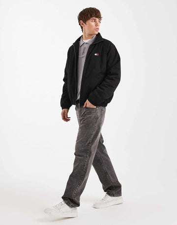 Tommy Jeans twill padded jacket black