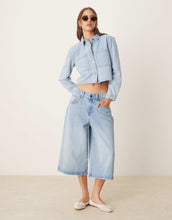 Load image into Gallery viewer, JDY boxy denim shacket light blue wash