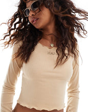 Load image into Gallery viewer, Karl Kani ribbed top beige