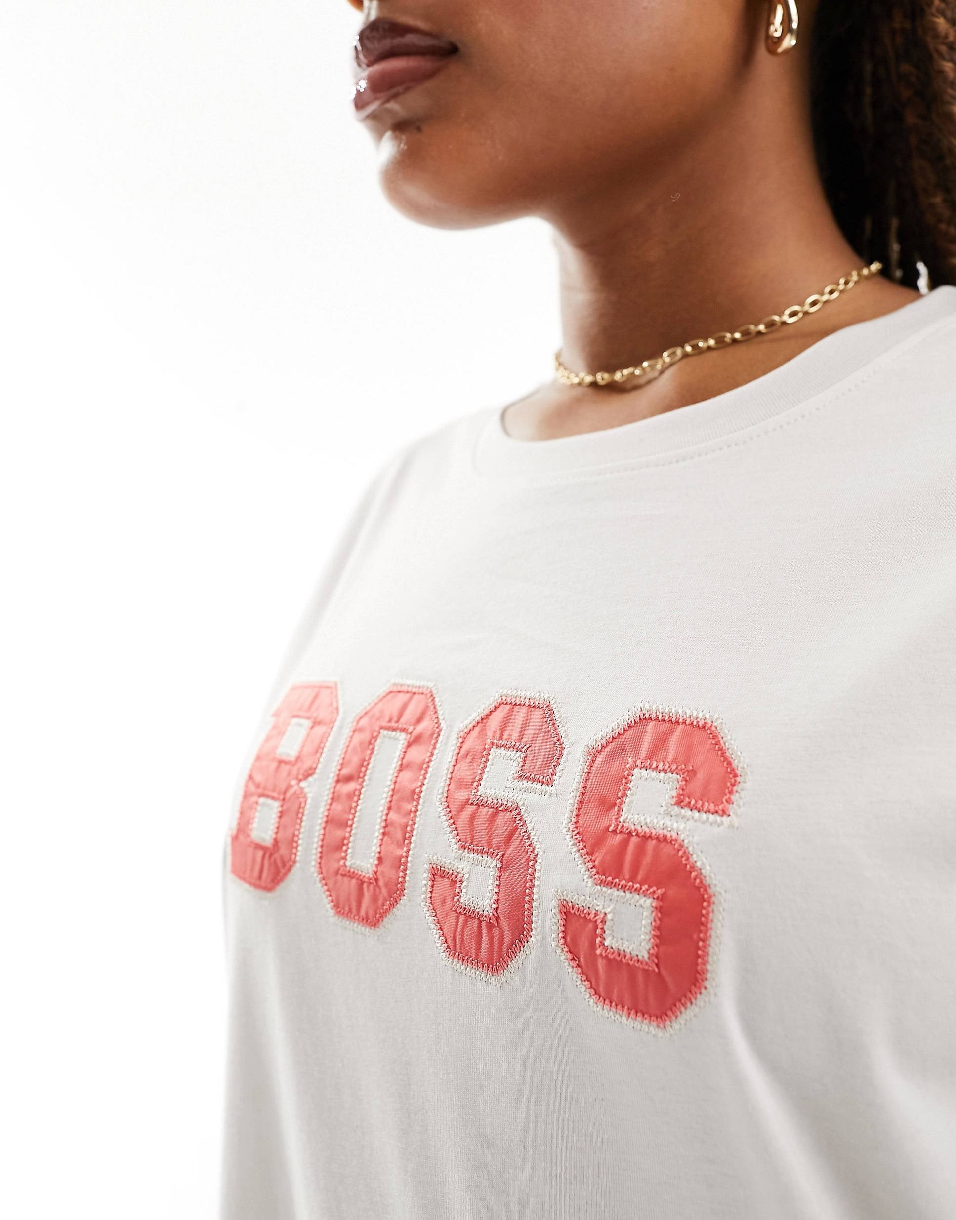 BOSS bold logo t-shirt off white