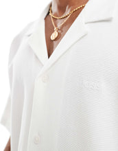 Load image into Gallery viewer, BOSS Orange waffle short sleeve shirt relaxed fit stone