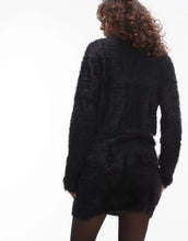 Load image into Gallery viewer, Knitted fluffy micro cardi skirt co-ord
