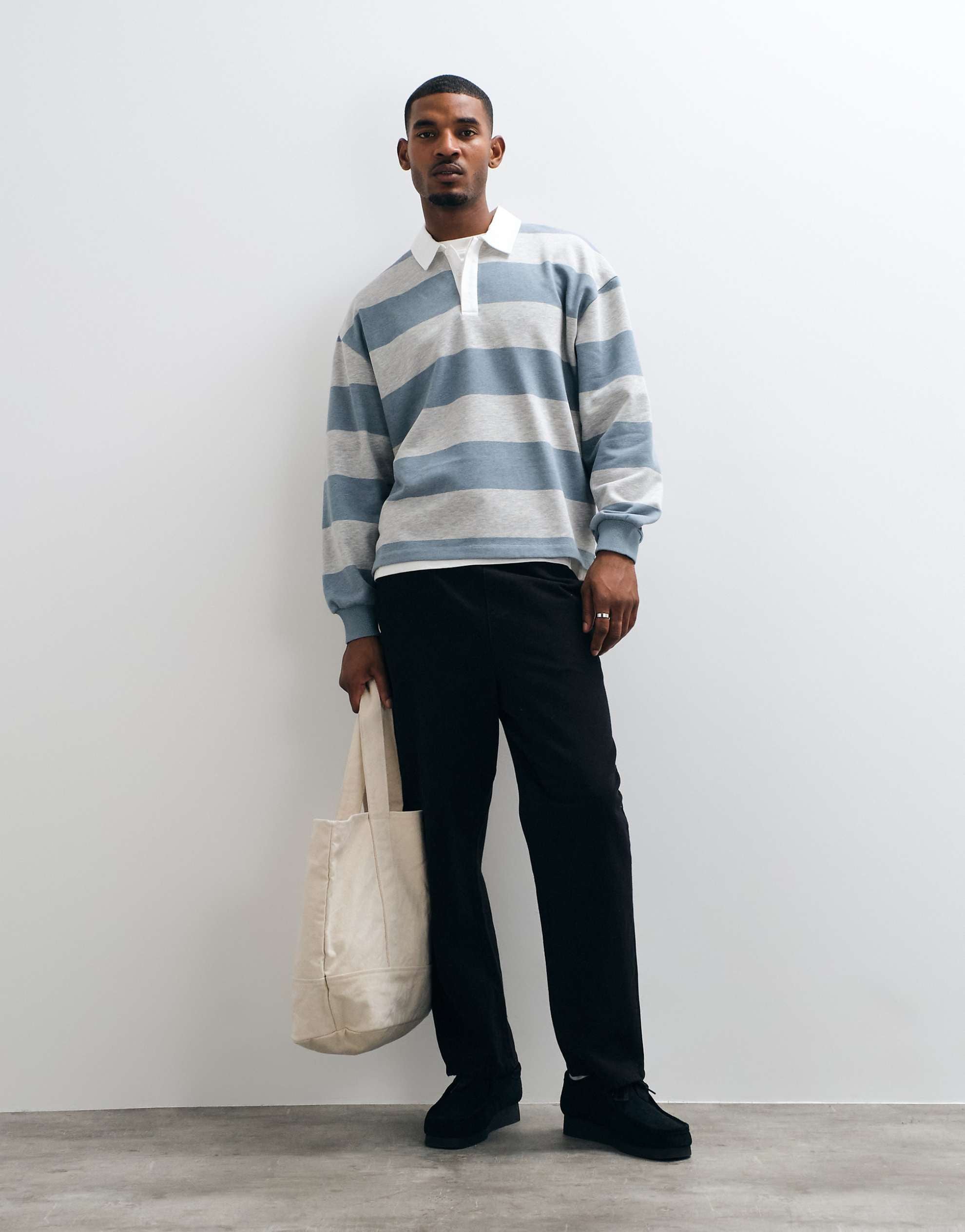 DEISGN oversized rugby grey marl