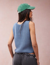 Load image into Gallery viewer, DESIGN knitted tank blue