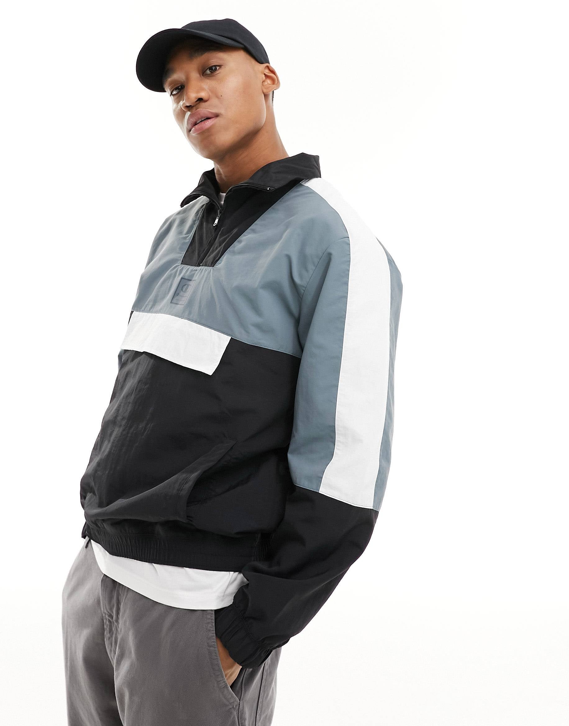 Champion colourblock sweat black grey