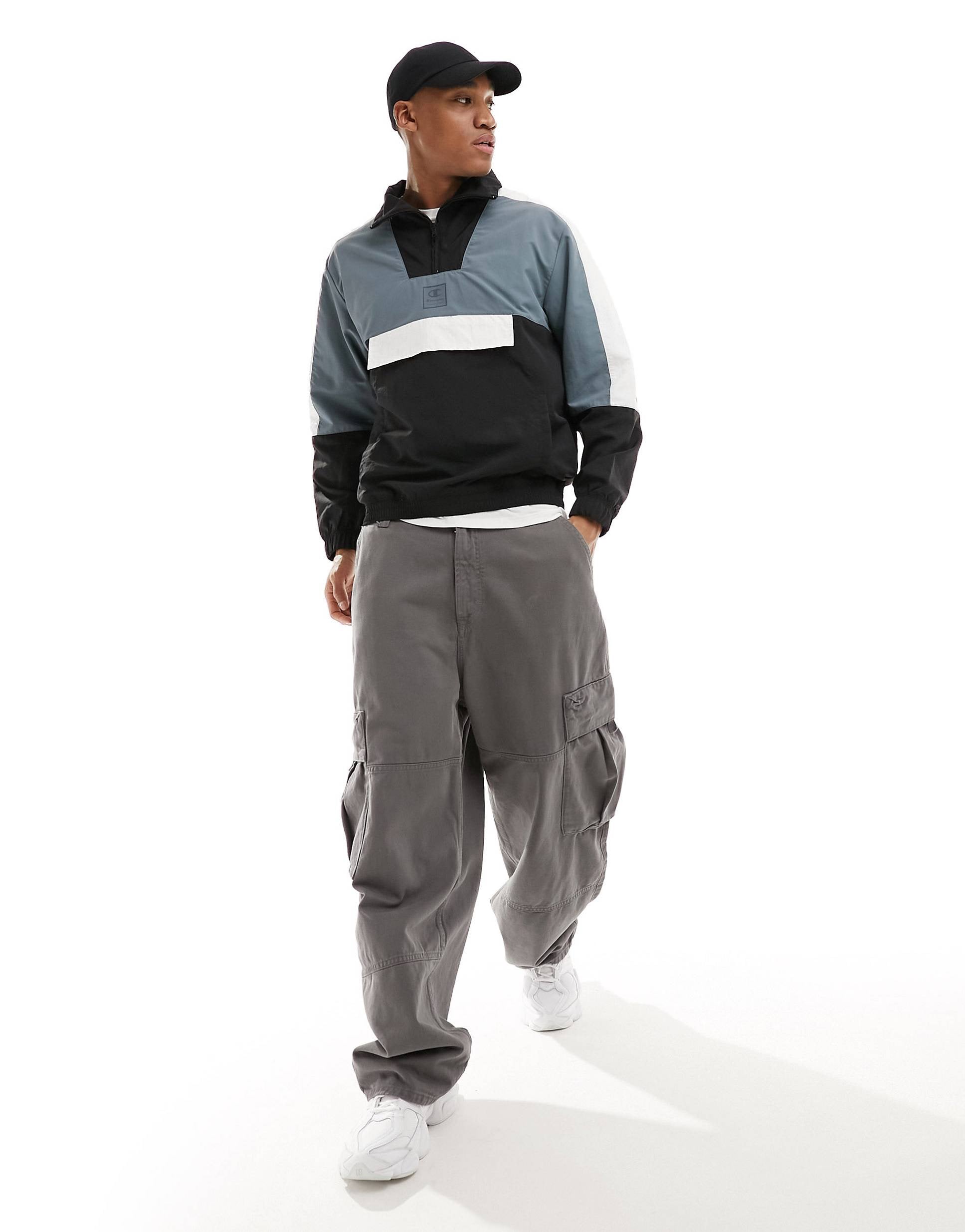 Champion colourblock sweat black grey