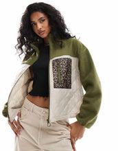 Load image into Gallery viewer, ONLY teddy fleece jacket pocket khaki cream