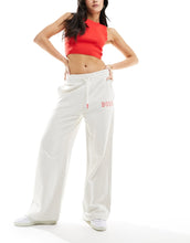 Load image into Gallery viewer, BOSS wide leg track pants off white