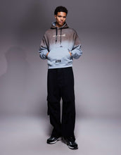 Load image into Gallery viewer, Aape by A Bathing Ape oversized pullover hoodie washed blue