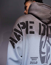 Load image into Gallery viewer, Aape by A Bathing Ape oversized pullover hoodie washed blue
