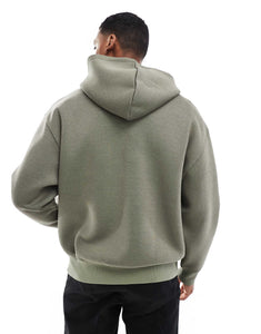 DESIGN Oversized scuba hoodie khaki