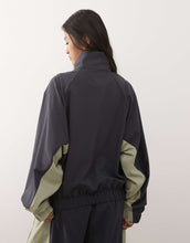 Load image into Gallery viewer, COLLUSION nylon sports co-ord black khaki