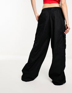 HUGO Hanefi relaxed fit cargo trousers black