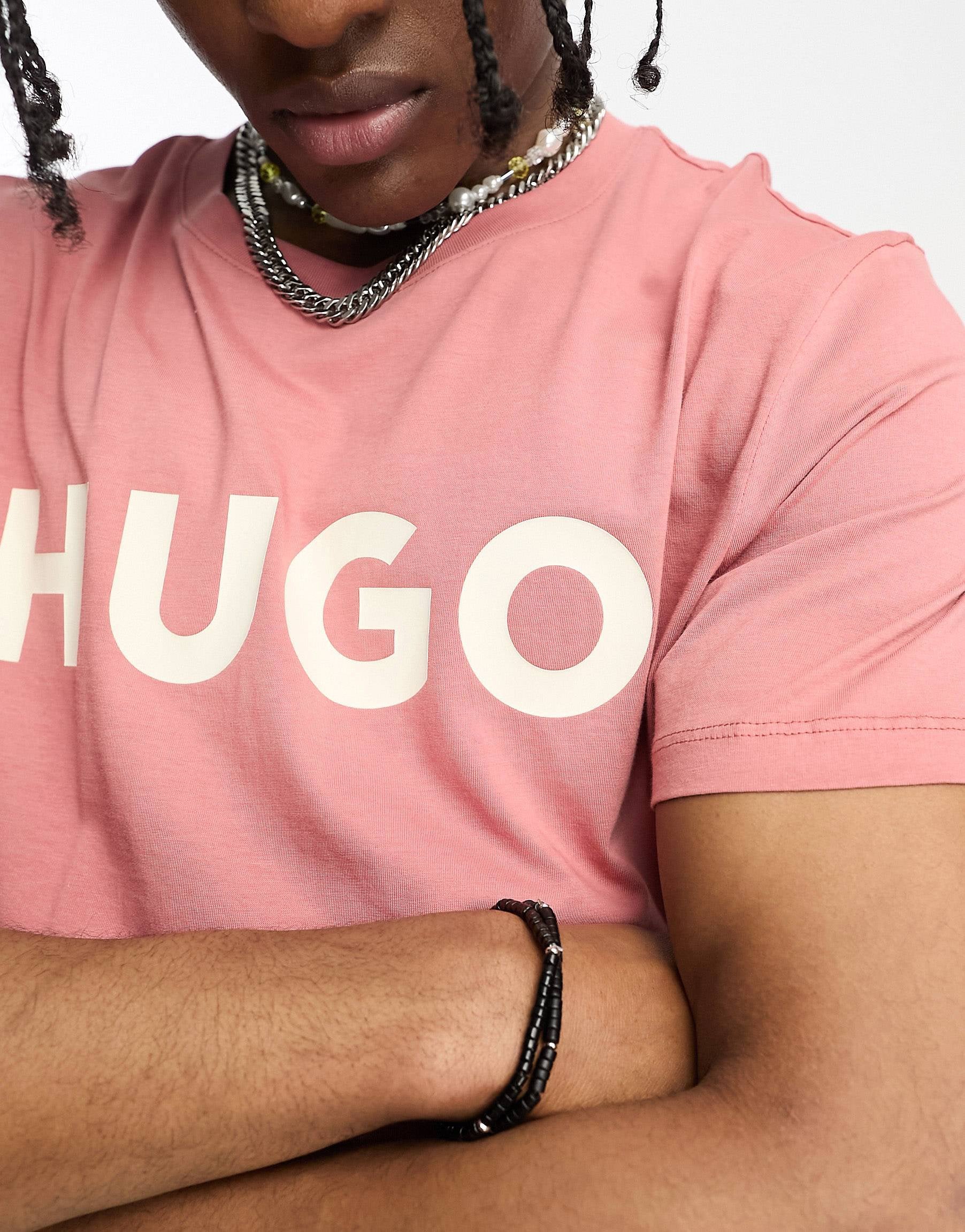 HUGO Dulivio t-shirt medium pink