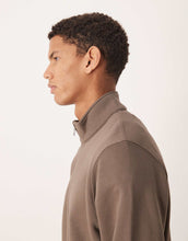 Load image into Gallery viewer, Mango quarter zip high neck sweatshirt brown