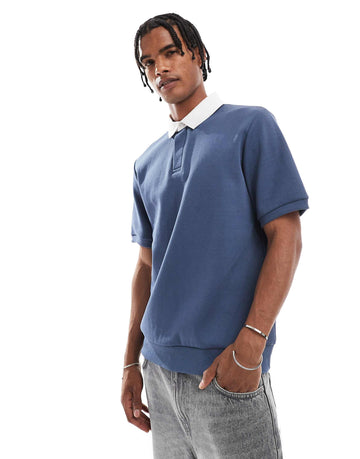 Threadbare cotton blend short sleeve polo top