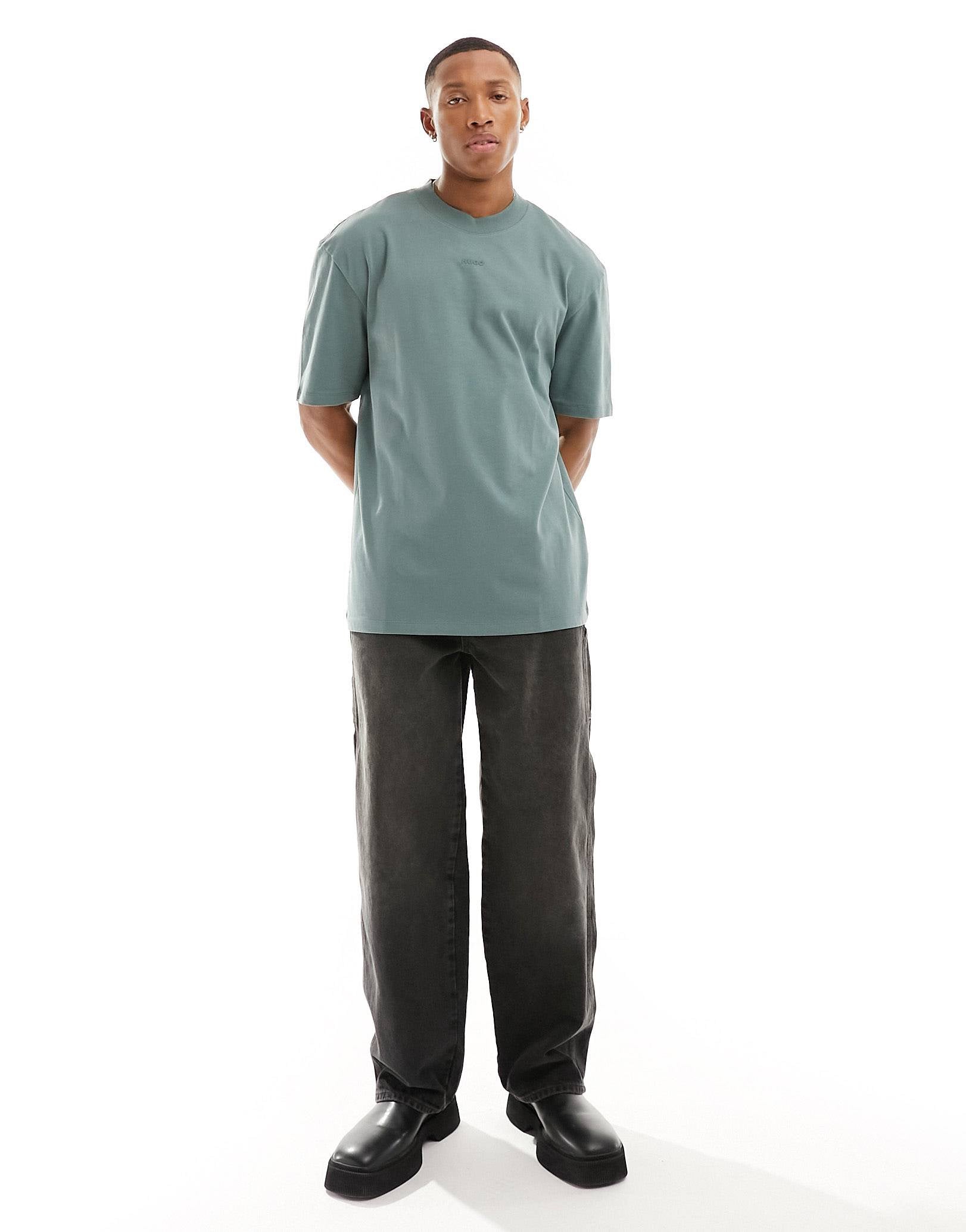 HUGO Dapolino relaxed fit t-shirt green
