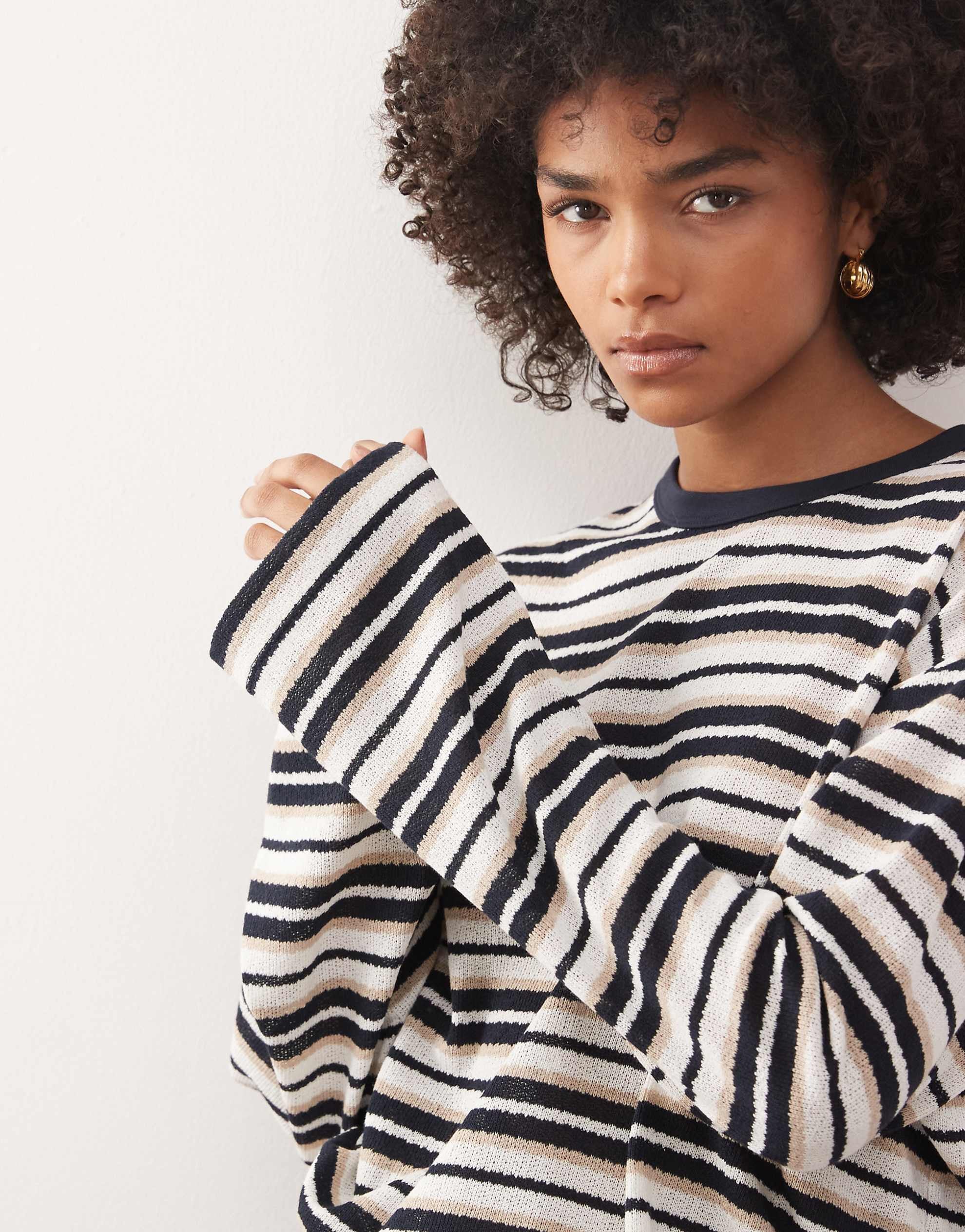 Reclaimed Vintage top neutral stripe