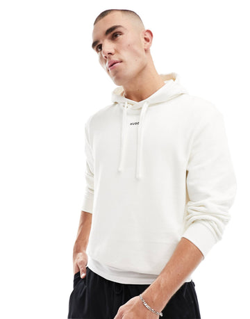 HUGO Dapo relaxed fit hoodie white