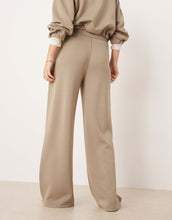 Load image into Gallery viewer, Mango Guesi quarter zip polo sweatshirt &amp; jogger co-ord beige