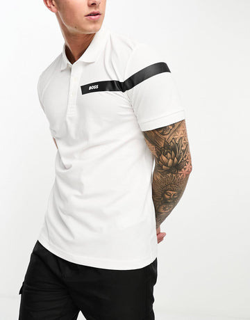 BOSS Green Paule polo white