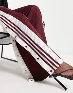 adidas Originals adibreak popper track pants burgundy