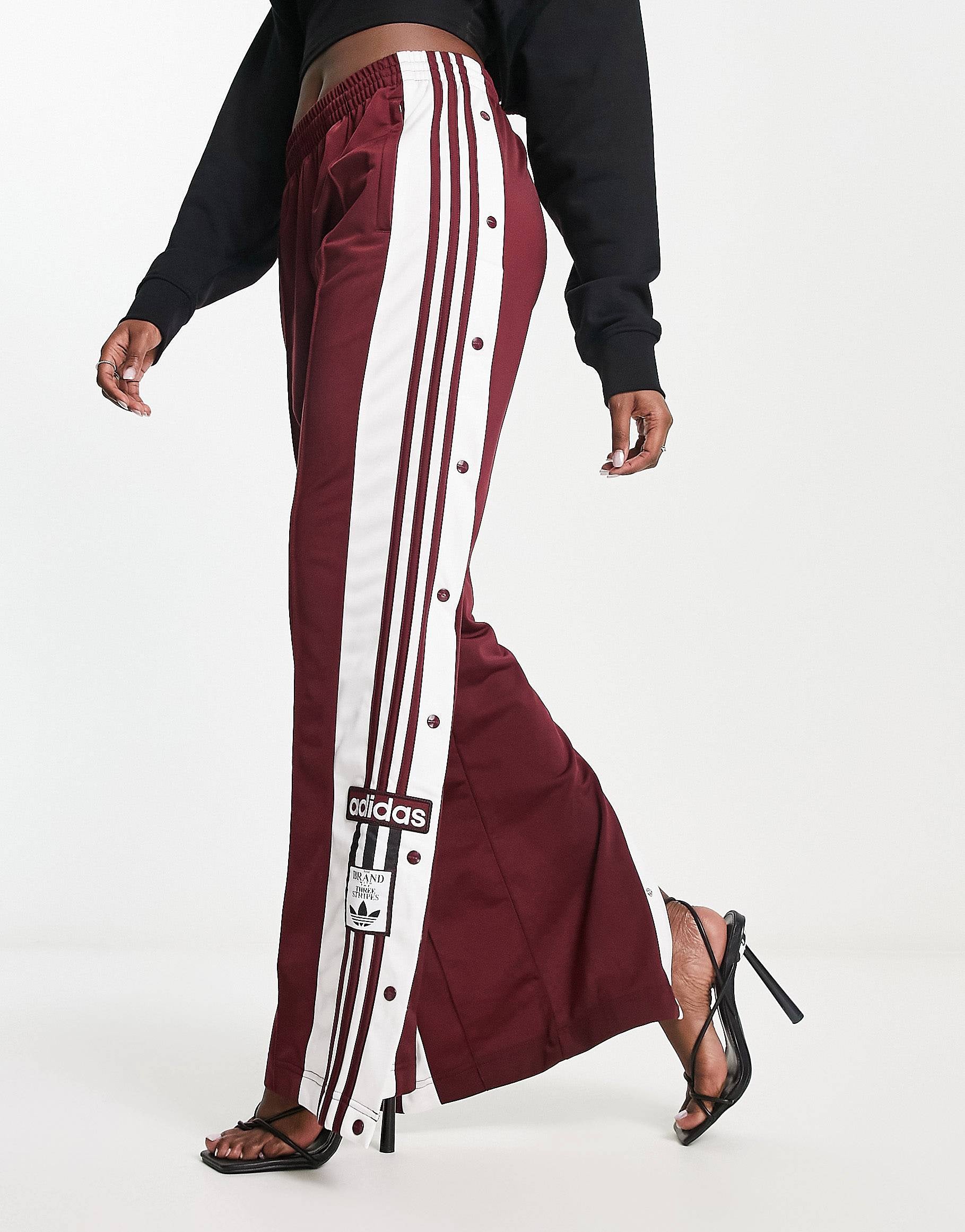 adidas Originals adibreak popper track pants burgundy n shpishop