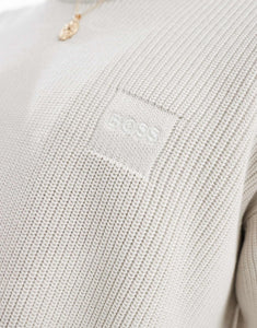 BOSS Orange acircolo knitted jumper beige