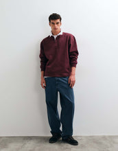 Load image into Gallery viewer, DESIGN long sleeve polo burgundy